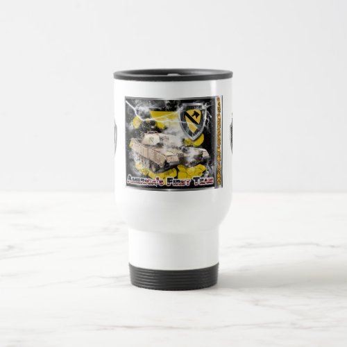 1st Cavalry Division_One of a Kind Design Travel Mug