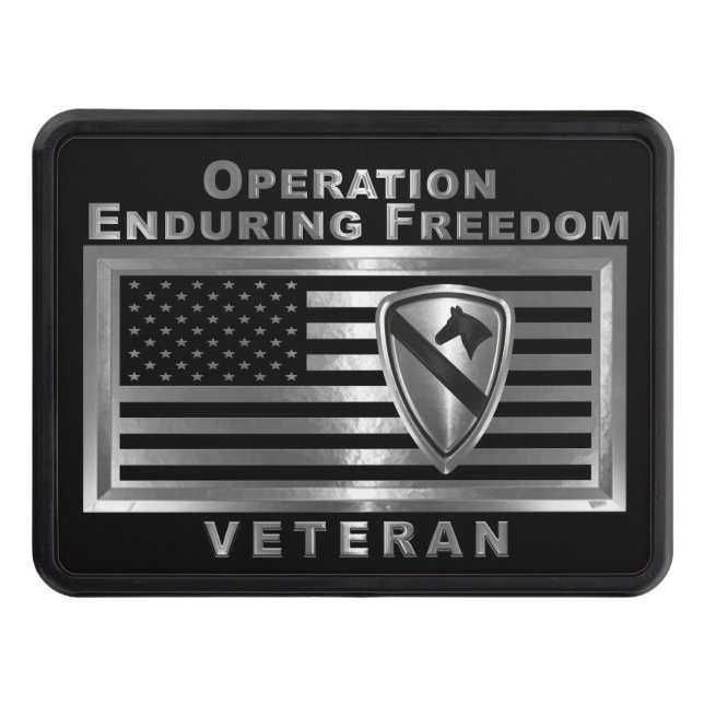 1st Cavalry Division Operation Enduring Freedom Hitch Cover (Front)