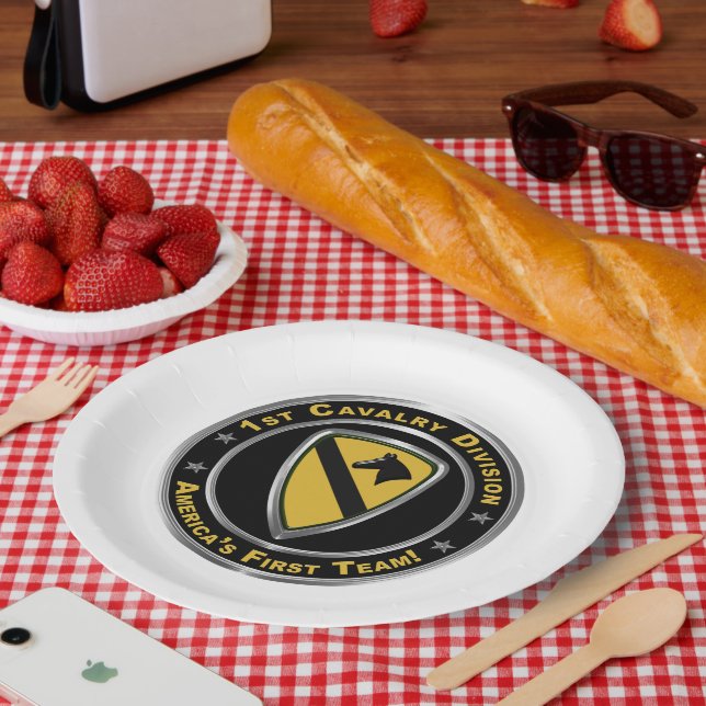 1st Cavalry Division  Paper Plates (Picnic)