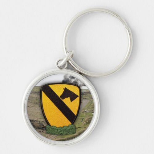 1st cavalry division patch air cav vets Keychain