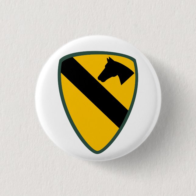 1st Cavalry Division Patch Button (Front)
