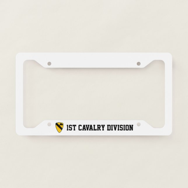 1st Cavalry Division Patch License Plate Frame (Front)