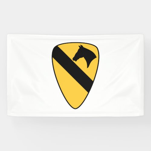 1st Cavalry Division Patch Patriotic Banner