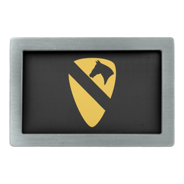 1st Cavalry Division Patch Patriotic Belt Buckle (Front)