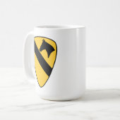1st Cavalry Division Patch Patriotic Coffee Mug (Front Left)