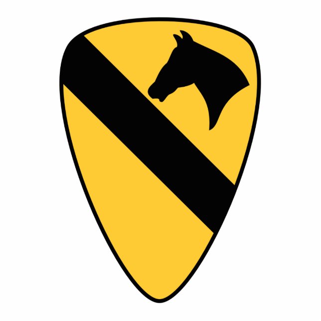 1st Cavalry Division Patch Patriotic Cutout (Front)