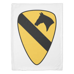 1st Cavalry Division Patch Patriotic Duvet Cover