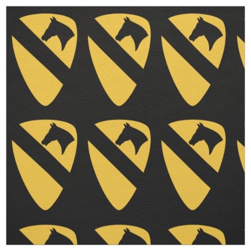 1st Cavalry Division Patch Patriotic Fabric