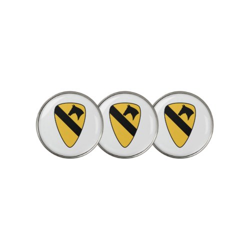 1st Cavalry Division Patch Patriotic Golf Ball Marker