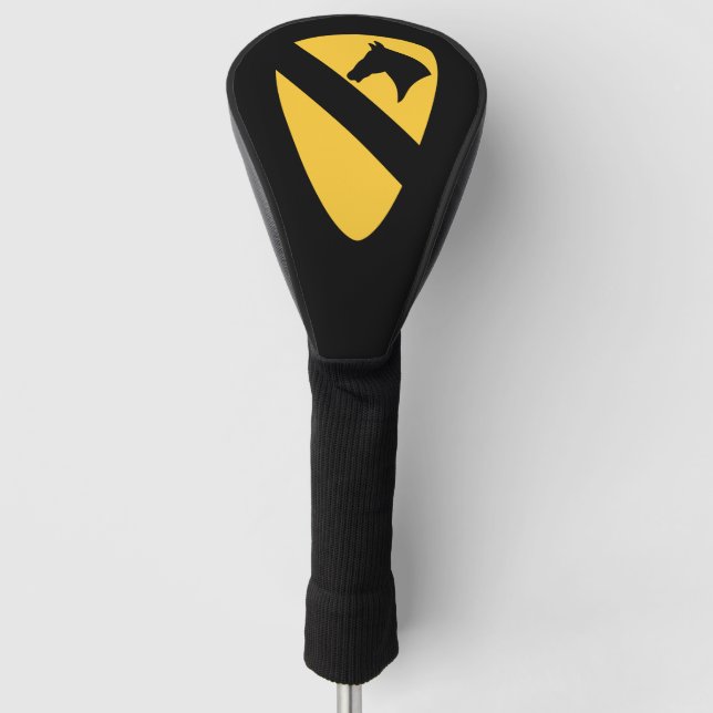 1st Cavalry Division Patch Patriotic Golf Head Cover (Front)