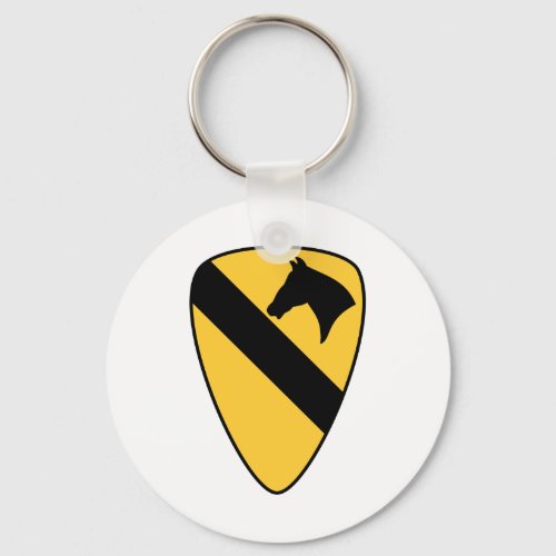 1st Cavalry Division Patch Patriotic Keychain