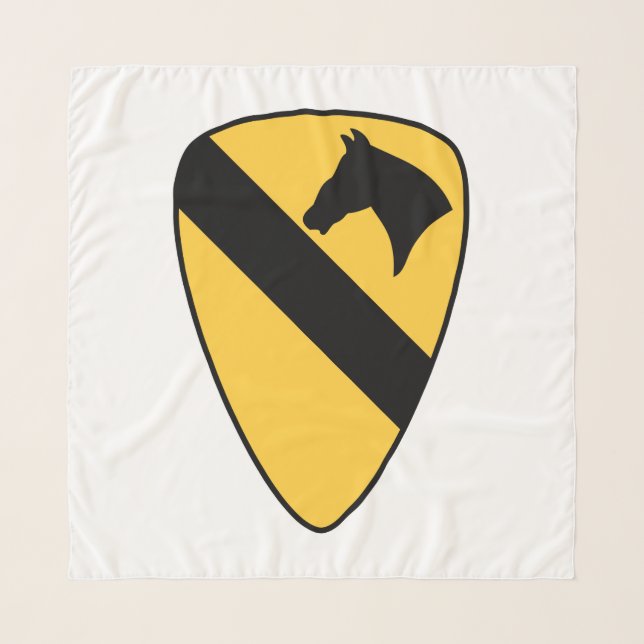 1st Cavalry Division Patch Patriotic Scarf (Front)