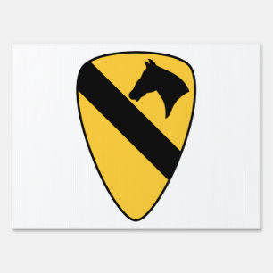 1st Cavalry Division Patch Patriotic Sign