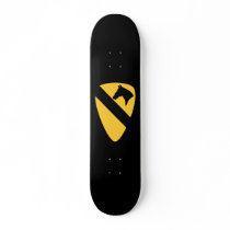 1st Cavalry Division Patch Patriotic Skateboard