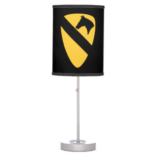 1st Cavalry Division Patch Patriotic Table Lamp