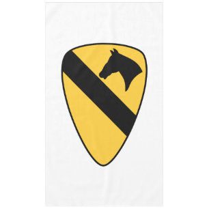 1st Cavalry Division Patch Patriotic Tablecloth