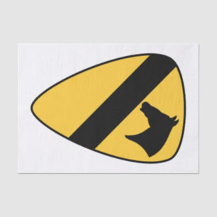 1st Cavalry Division Patch Patriotic Tissue Paper