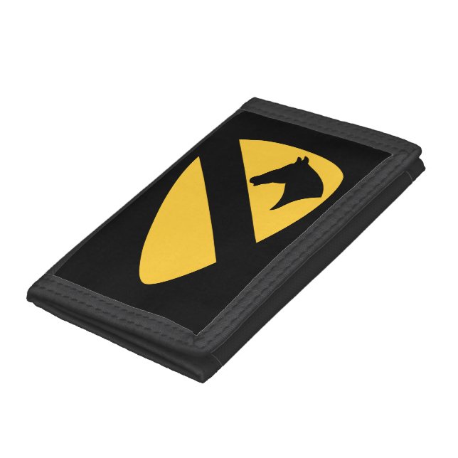 1st Cavalry Division Patch Patriotic Tri-fold Wallet (Bottom)