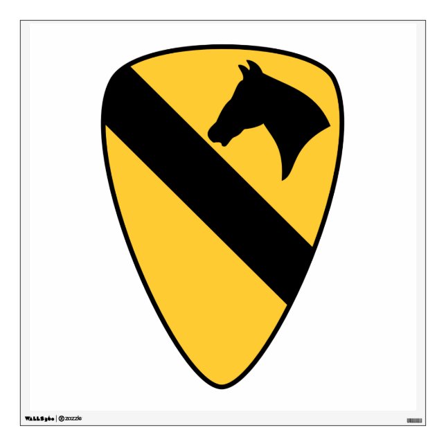 1st Cavalry Division Patch Patriotic Wall Decal (Front)