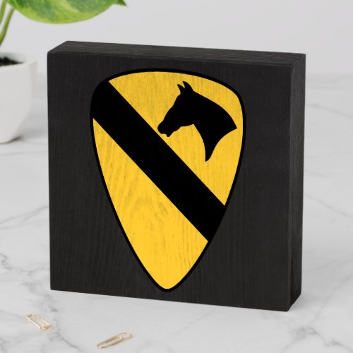 1st Cavalry Division Patch Patriotic Wooden Box Sign