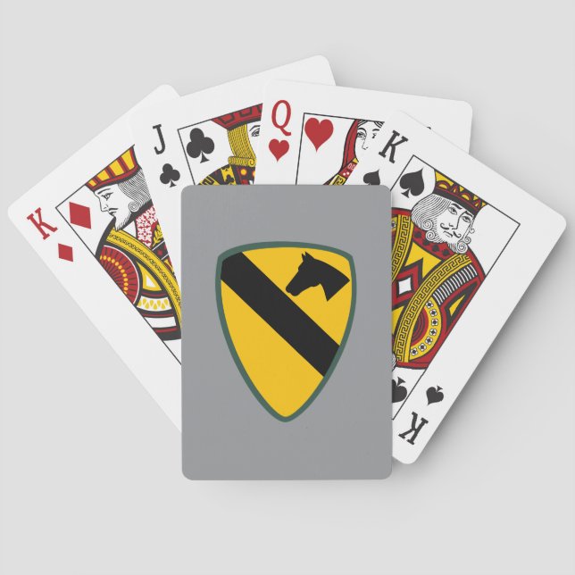 1st Cavalry Division Patch Poker Cards (Back)