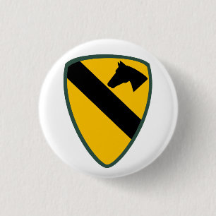 1st Cavalry Division Patch United States Button