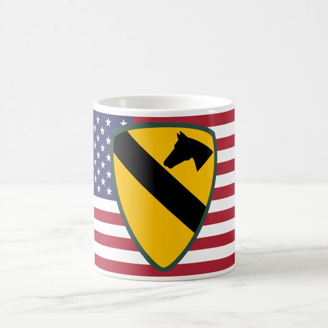 1st Cavalry Division Patch United States Coffee Mug (Center)