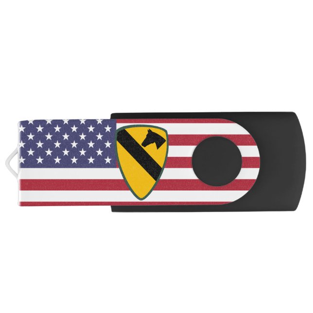 1st Cavalry Division Patch United States Flash Drive (Back)