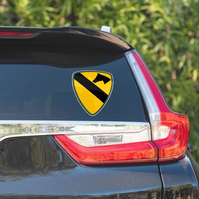 1st Cavalry Division Patch United States Sticker (Car Side)