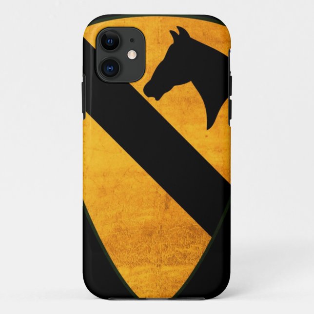 1st Cavalry Division Patch Worn Case-Mate iPhone Case (Back)