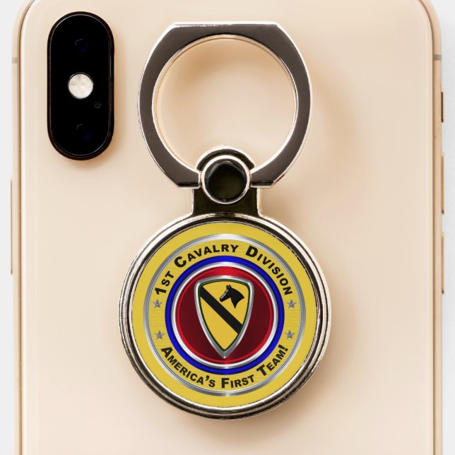 1st Cavalry Division  Phone Ring Stand (Close Up)