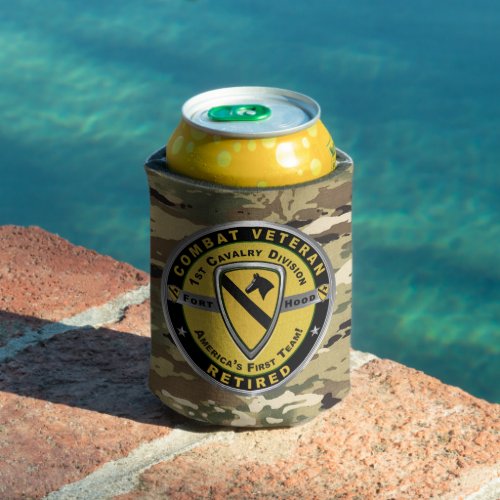 1st Cavalry Division Retired Can Cooler