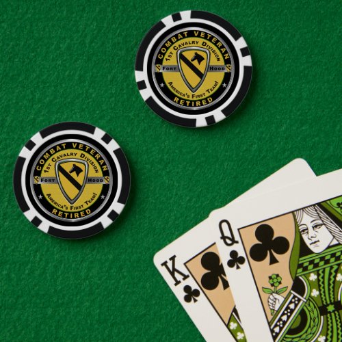 1st Cavalry Division Retired Poker Chips