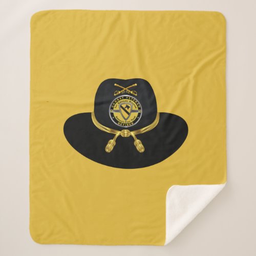 1st Cavalry Division Retired Sherpa Blanket