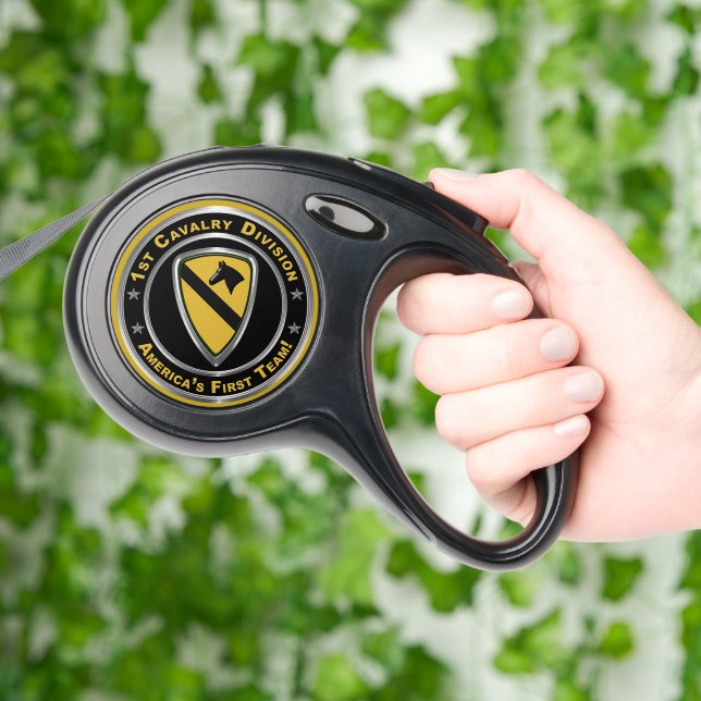 1st Cavalry Division  Retractable Pet Leash (Hand)