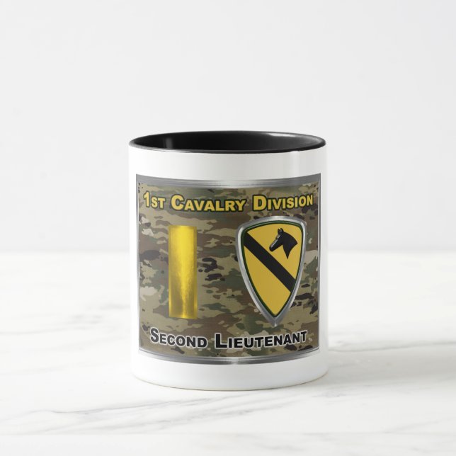 1st Cavalry Division Second Lieutenant Mug (Center)