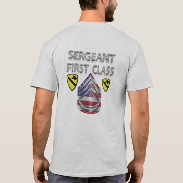 1st Cavalry Division Sergeant First Class T-Shirt (Back)