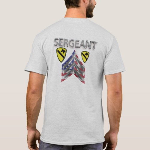 1st Cavalry Division Sergeant T_Shirt