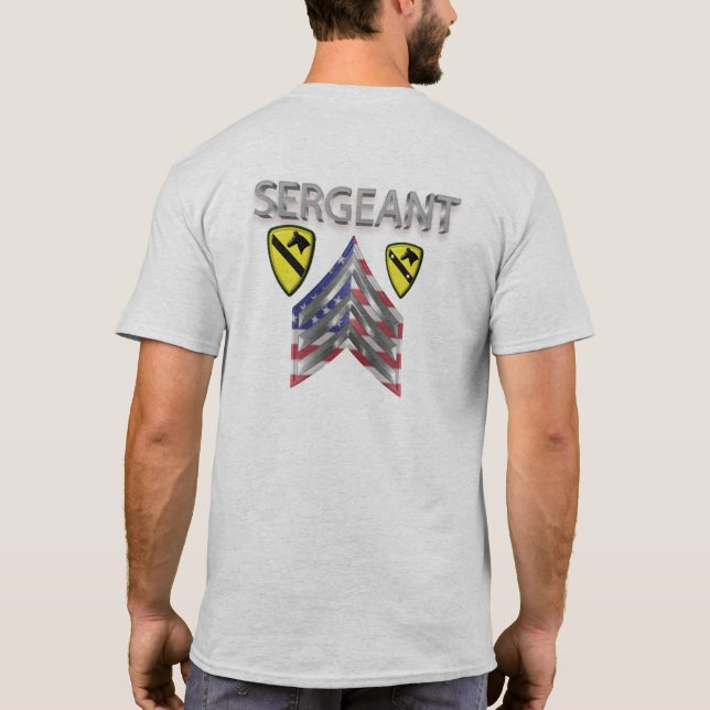 1st Cavalry Division Sergeant T-Shirt (Back)