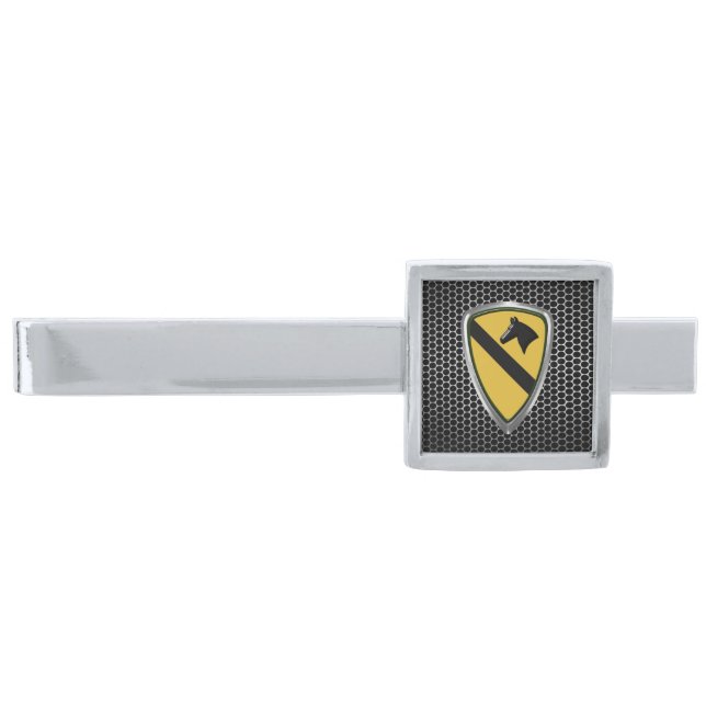 1st Cavalry Division Silver Finish Tie Bar (Front)