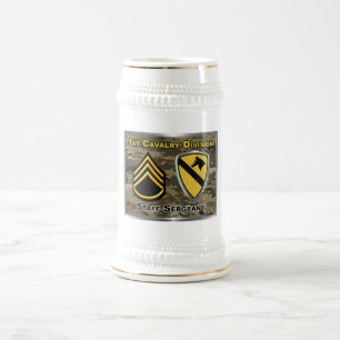 1st Cavalry Division Staff Sergeant Beer Stein