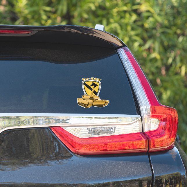 1st Cavalry Division Sticker (Car Side)
