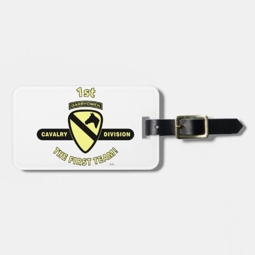 1ST CAVALRY DIVISION THE FIRST TEAM LUGGAGE TAG