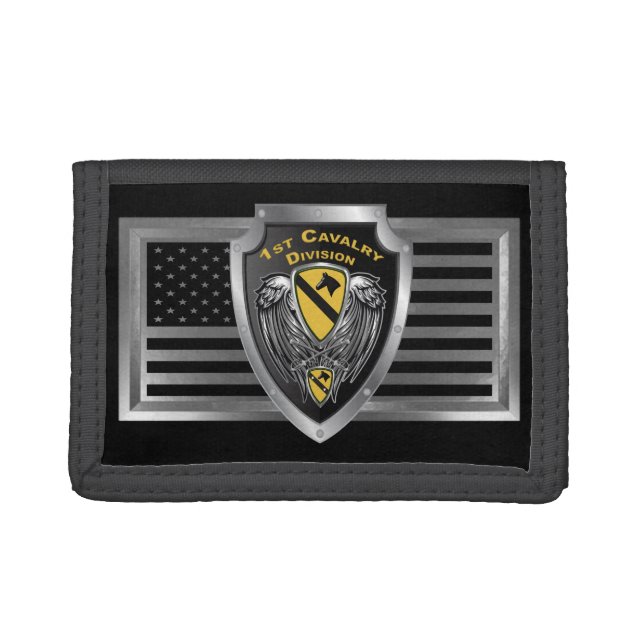  1st Cavalry Division Tri-fold Wallet (Front)