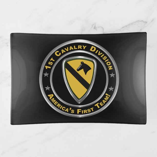 1st Cavalry Division  Trinket Tray (Front)