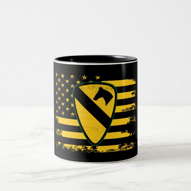 1st Cavalry Division Two-Tone Coffee Mug (Center)