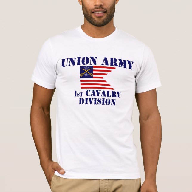 1st Cavalry Division, Union Army Civil War T-shirt (Front)