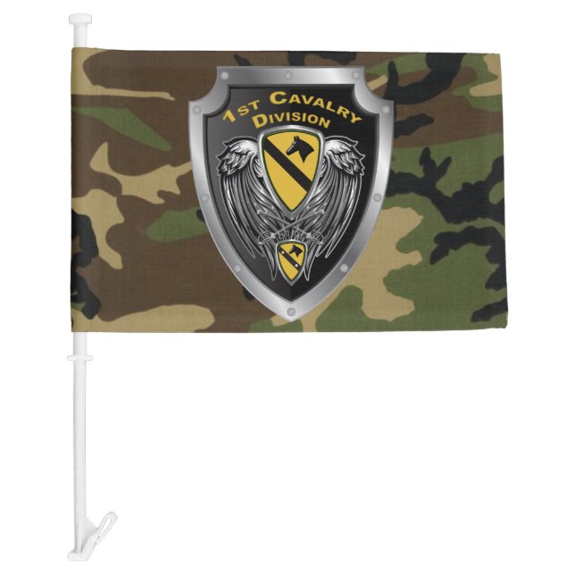 1st Cavalry Division Veteran Car Flag (Front)