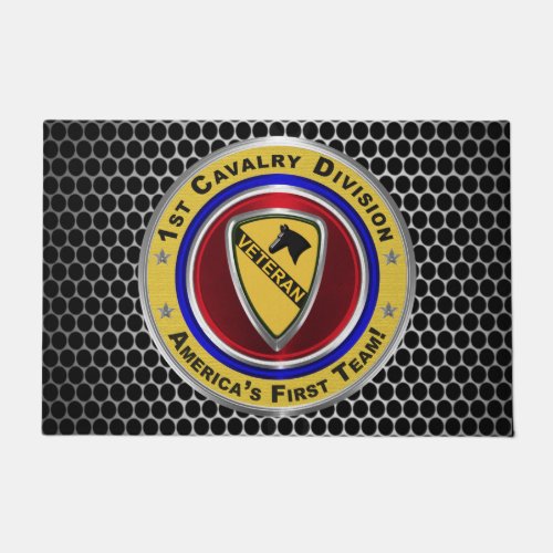1st Cavalry Division Veteran Doormat