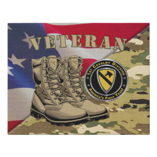 1st Cavalry Division Veteran Faux Canvas Print